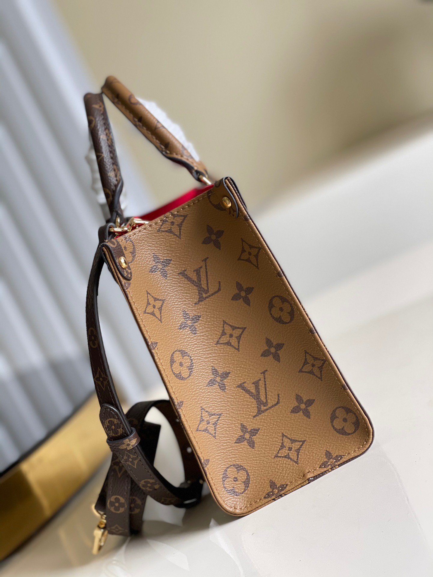 Bagsaaa L0vis Vvtt0n Onthego PM Monogram Reverse coated canvas - 25 x 19 x 11.5 cm