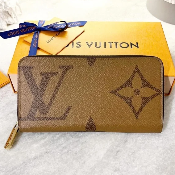 Bagsaaa L0vis Vvtt0n Zippy Wallet Giant Monogram Reverse coated canvas - 19.5 x 10.5 x 2.5 cm