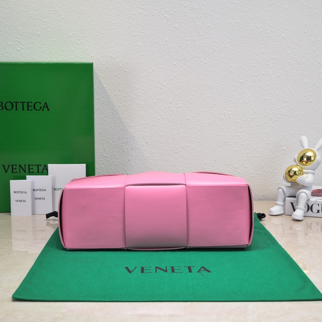 Bagsaaa B0tt*ga Ven*ta Arco Tote Pink Bag - 36*24*12cm