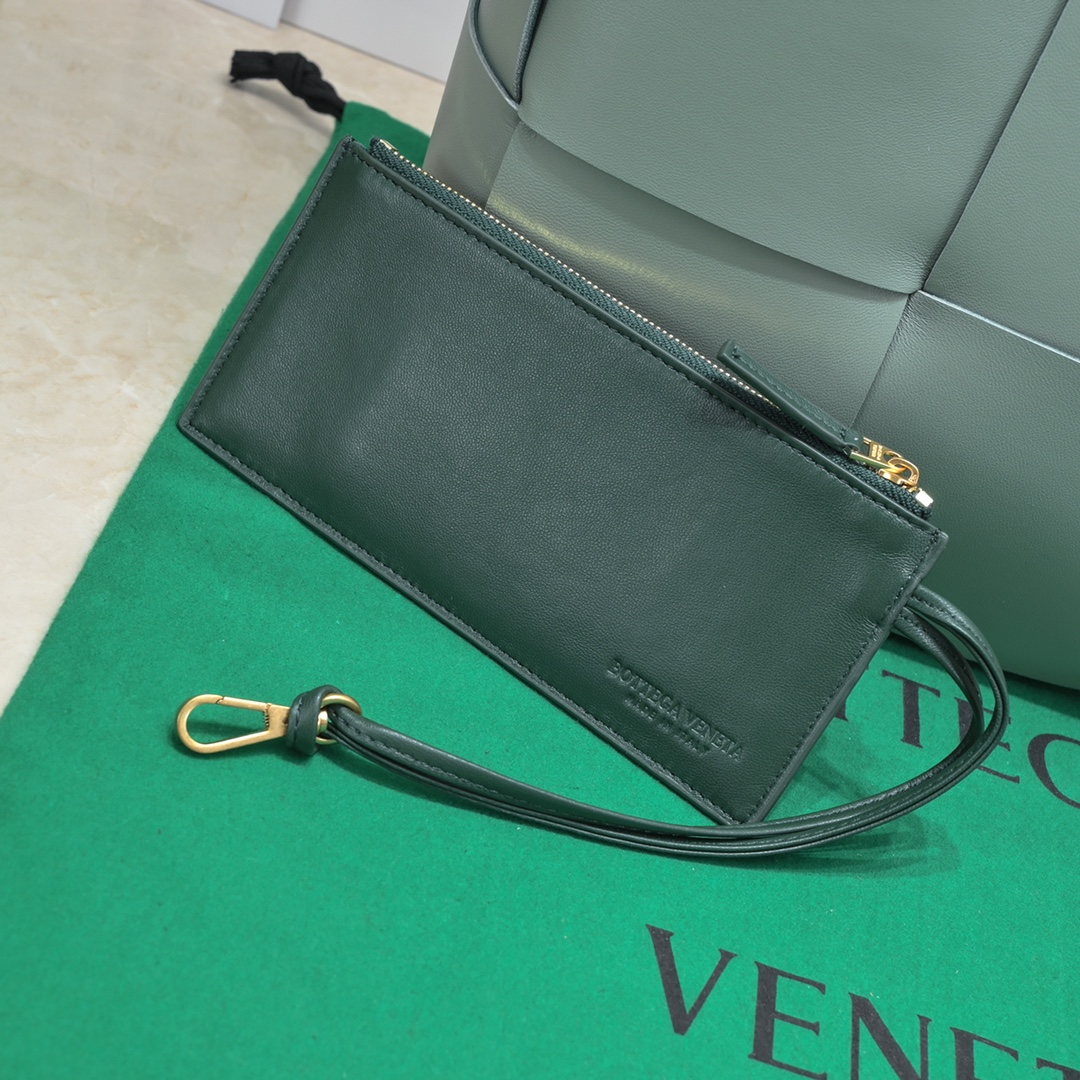 Bagsaaa B0tt*ga Ven*ta Arco Tote Dark Green Bag - 36*24*12cm