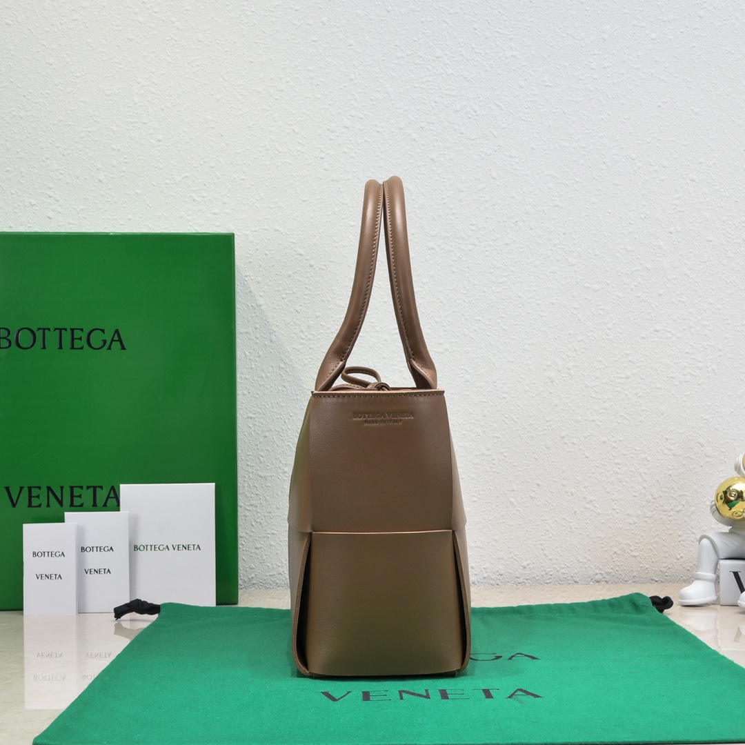 Bagsaaa B0tt*ga Ven*ta Arco Tote Brown Bag - 36*24*12cm