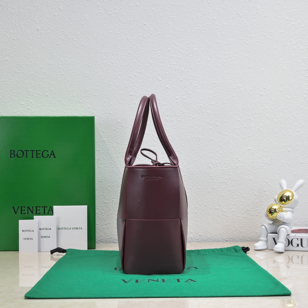 Bagsaaa B0tt*ga Ven*ta Arco Tote Burgundy Bag - 36*24*12cm