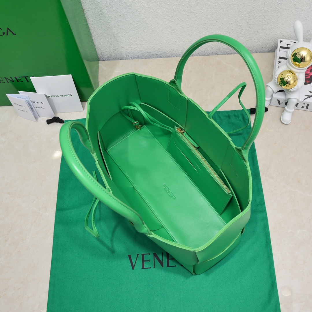 Bagsaaa B0tt*ga Ven*ta Arco Tote Green Bag - 36*24*12cm
