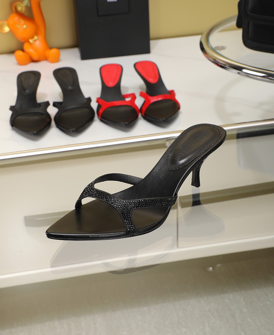 Bagsaaa Y51 Crystal Black Mules