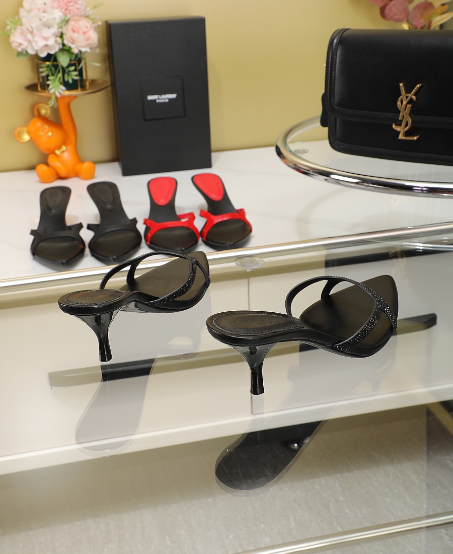 Bagsaaa Y51 Crystal Black Mules