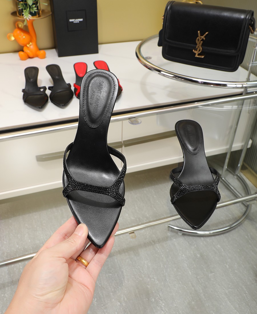 Bagsaaa Y51 Crystal Black Mules