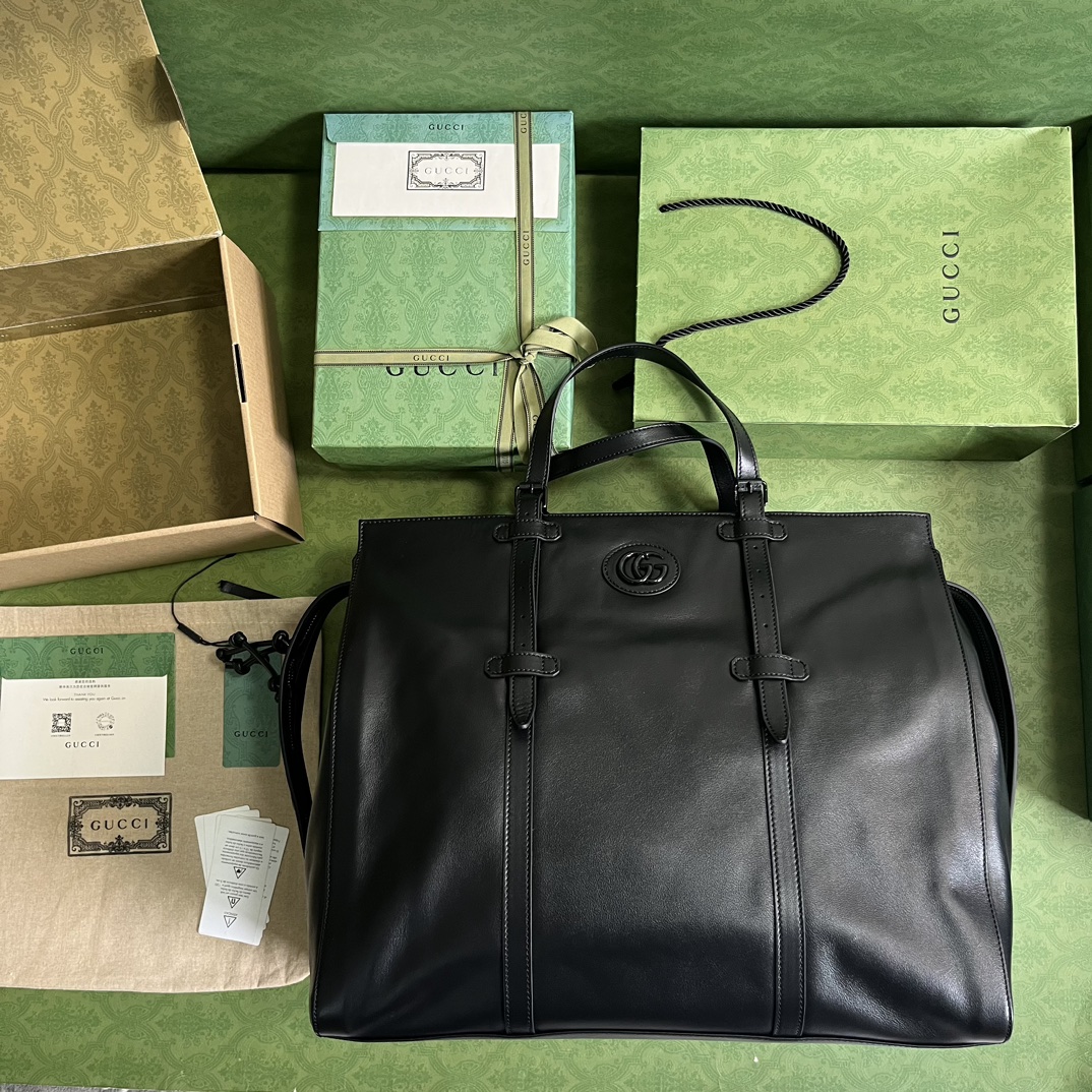 Bagsaaa Gvc*1 Duffel Black Bag - 47x 36x 24cm