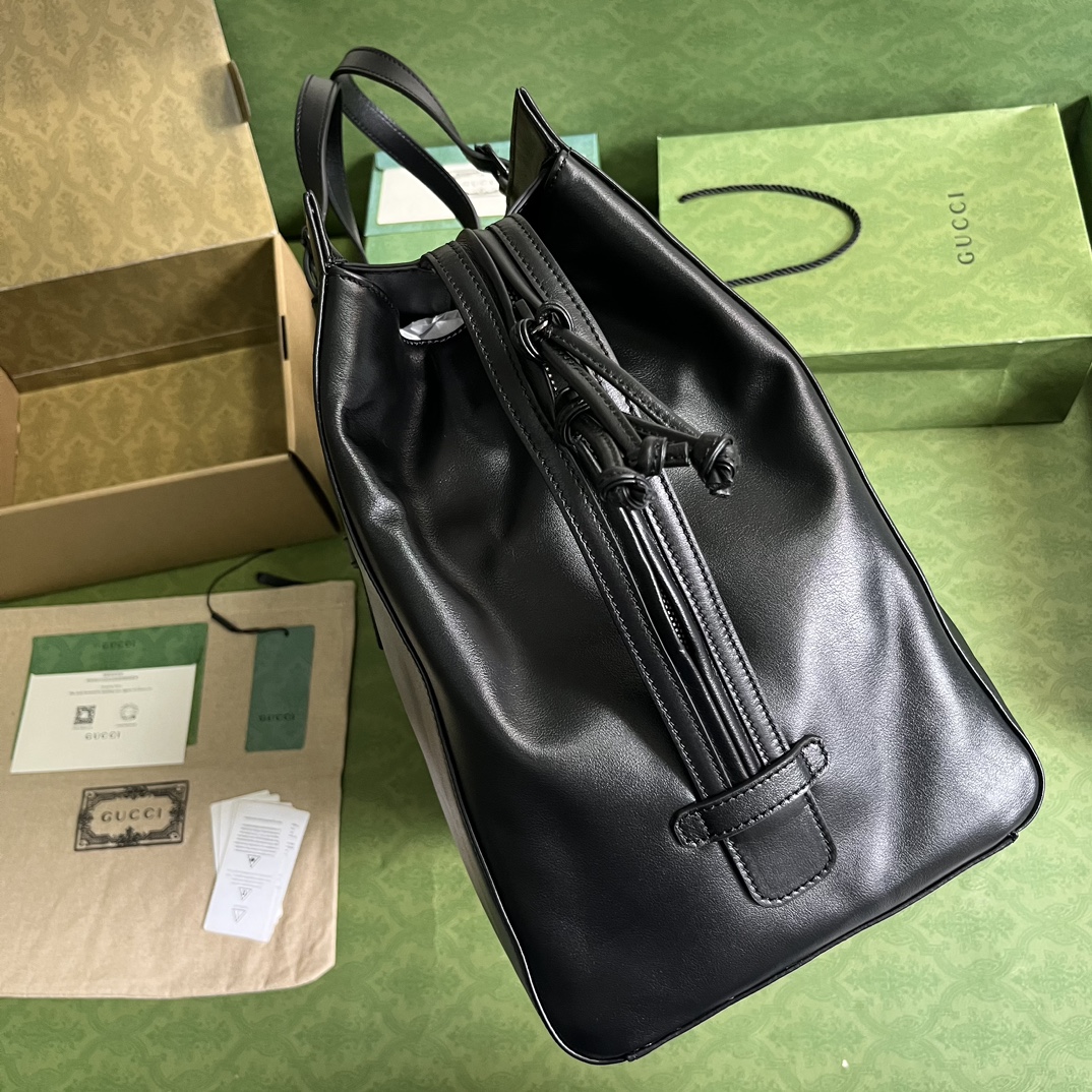 Bagsaaa Gvc*1 Duffel Black Bag - 47x 36x 24cm