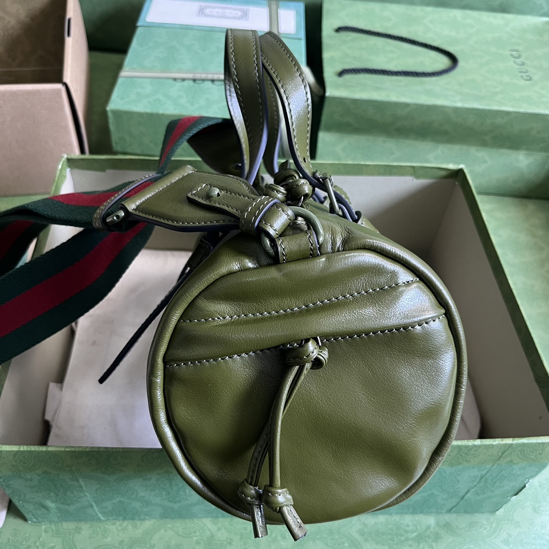 Bagsaaa Gvc*1 Small duffle bag with tonal Double G Forrest Green - 28.5x 16x 16cm