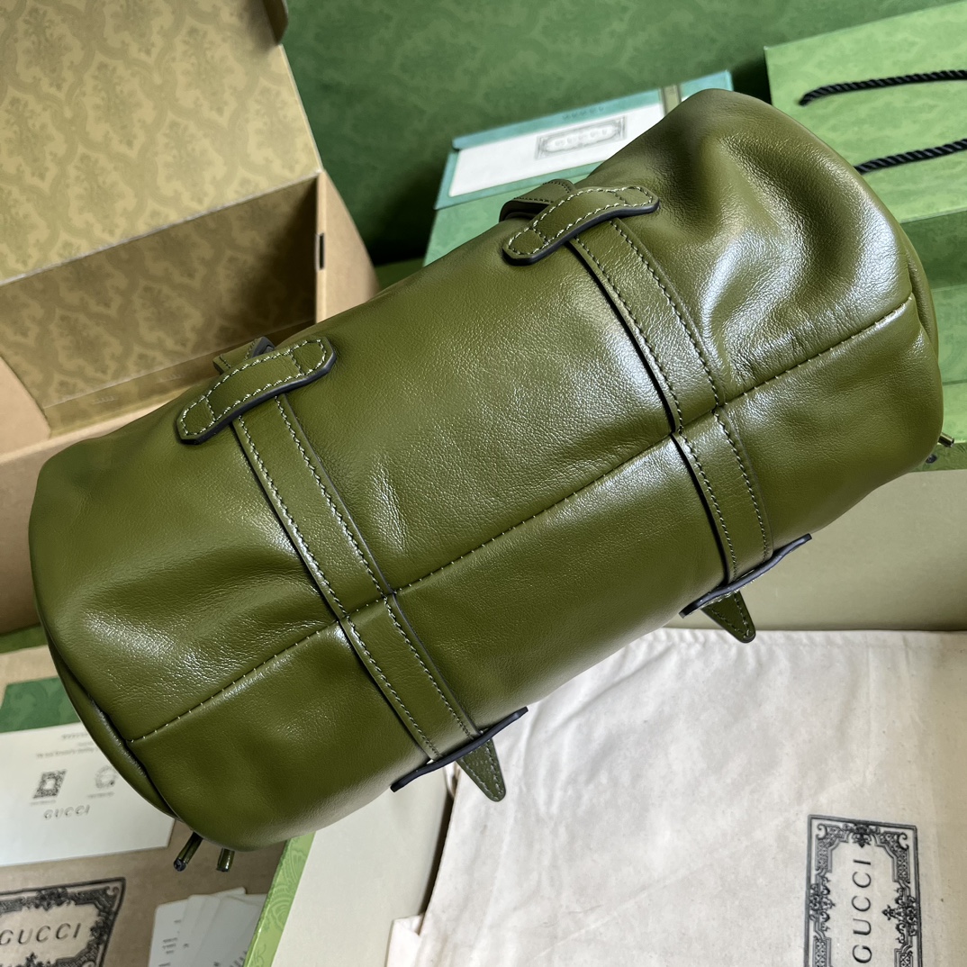 Bagsaaa Gvc*1 Small duffle bag with tonal Double G Forrest Green - 28.5x 16x 16cm