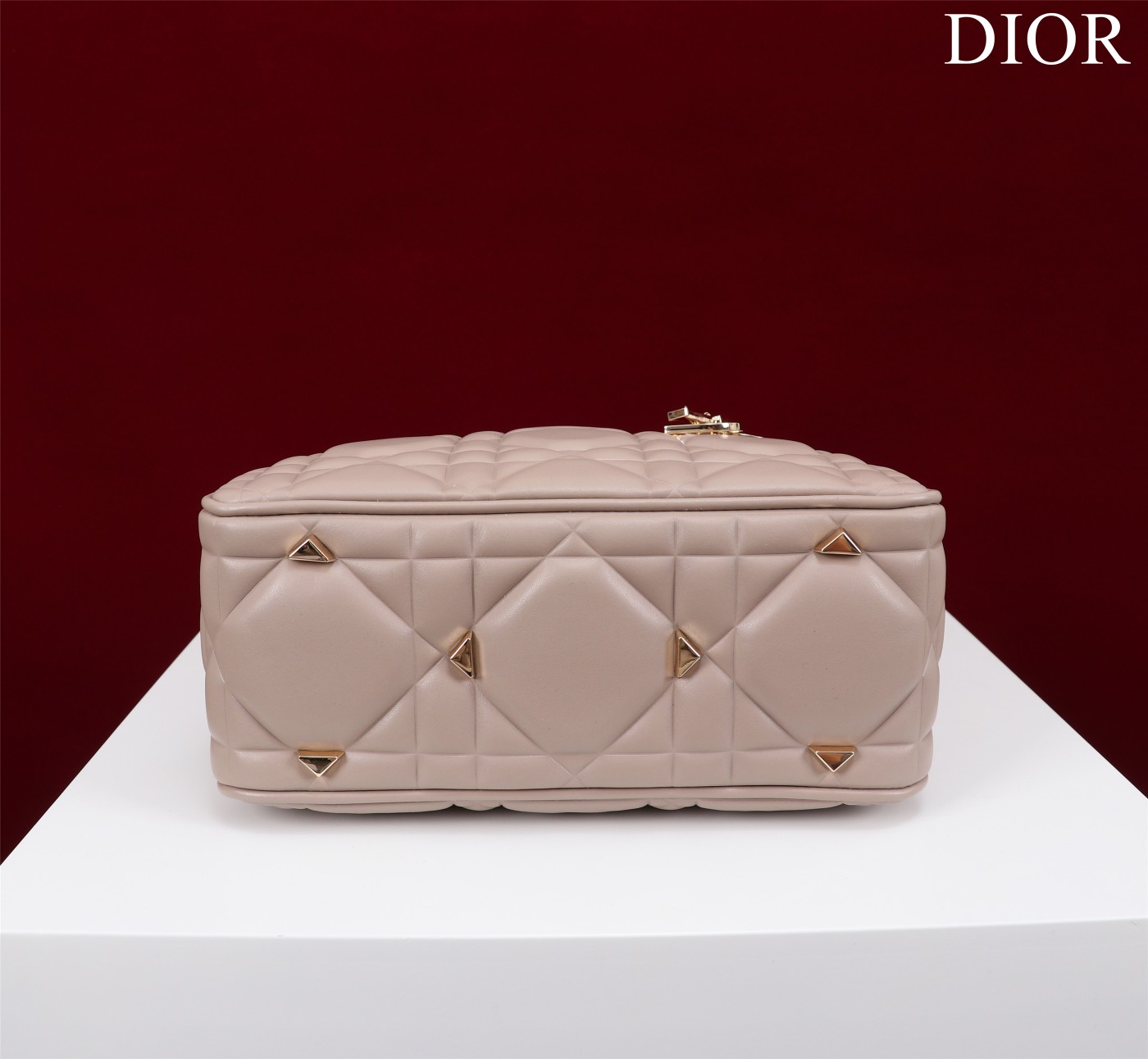 Bagsaaa D10r Lady 95.22 Nude Bag Gold Hardware - 30×19×12cm