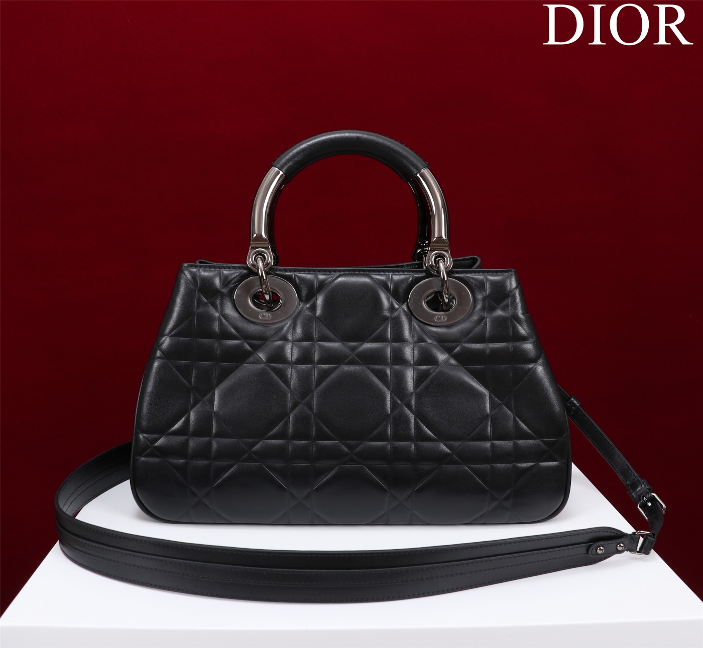 Bagsaaa D10r Lady 95.22 Black Bag Black Hardware - 30×19×12cm