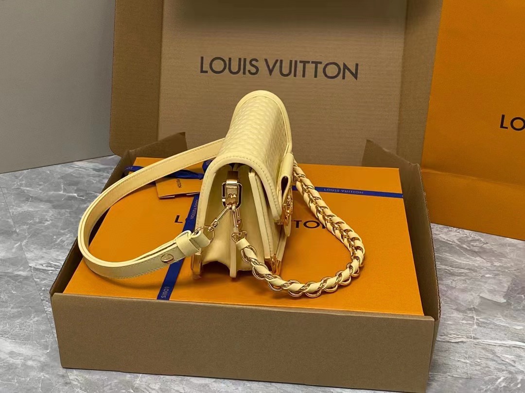 Bagsaaa L0vis Vvtt0n Mini Dauphine M22597 Yellow - 20*15*9 cm
