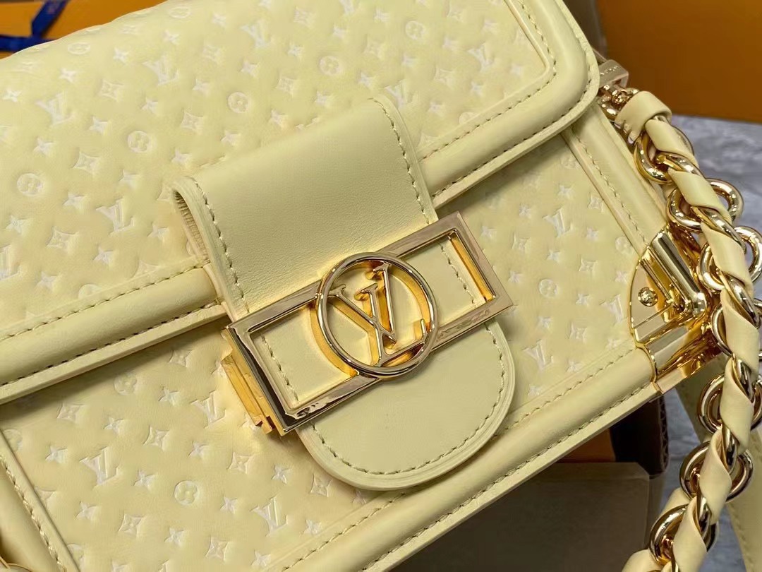 Bagsaaa L0vis Vvtt0n Mini Dauphine M22597 Yellow - 20*15*9 cm