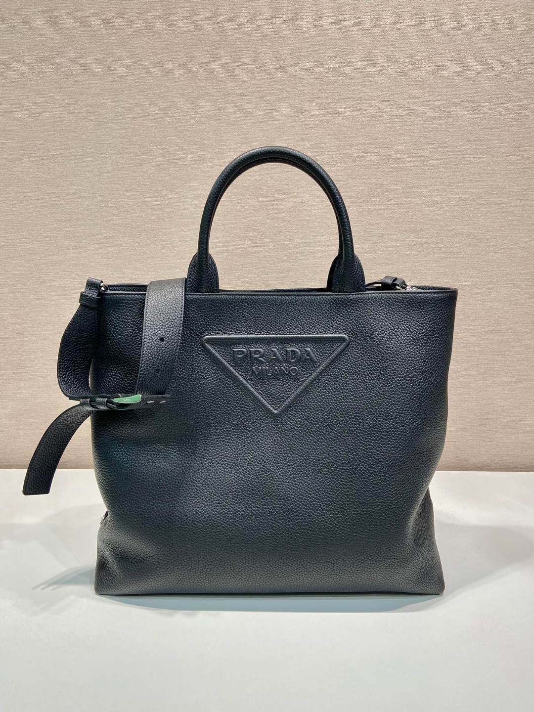 Bagsaaa Pra*a Leather Tote - 39*35*14cm