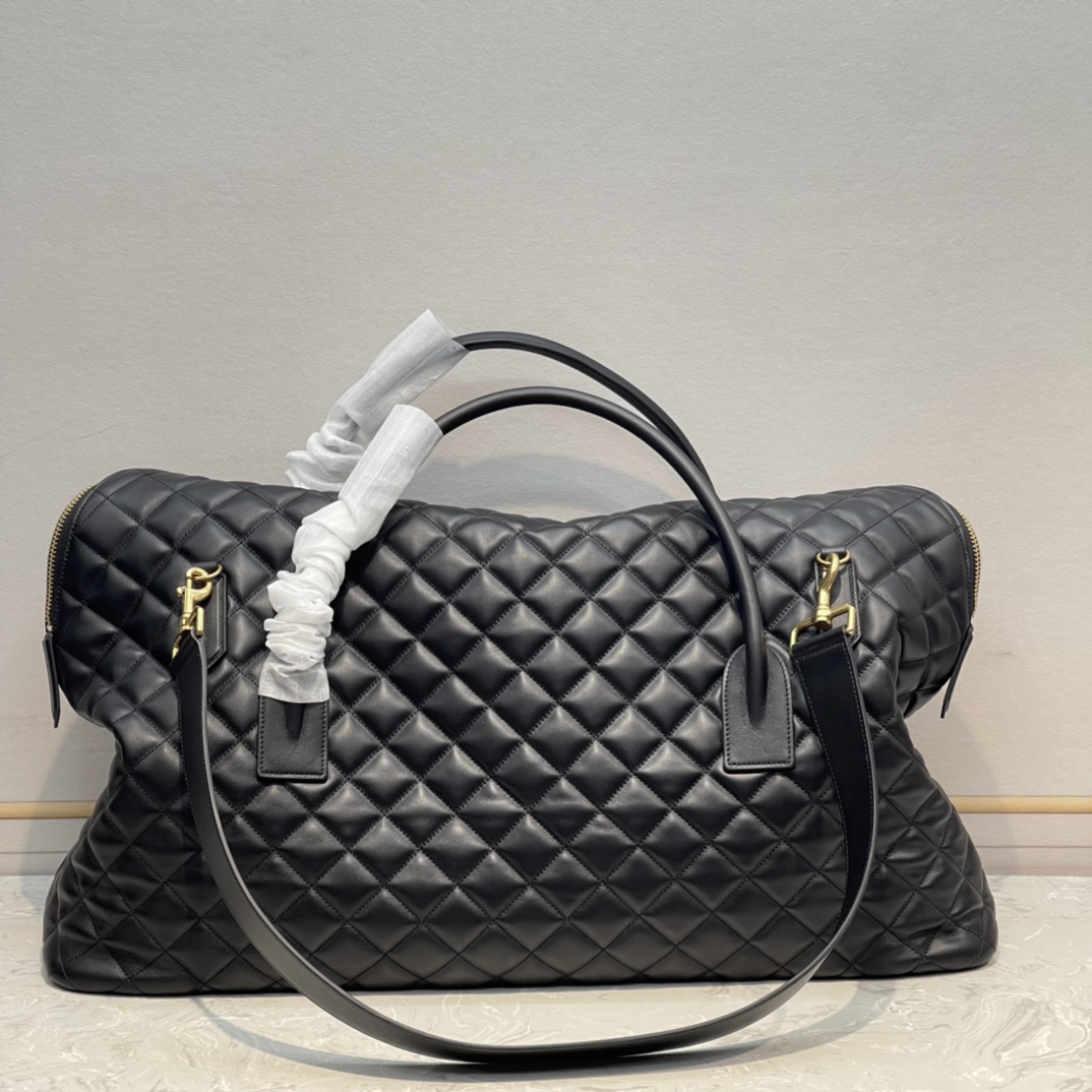 Bagsaaa Y51 Es Giant Travel Bag In Quilted Leather - 56x19x50cm