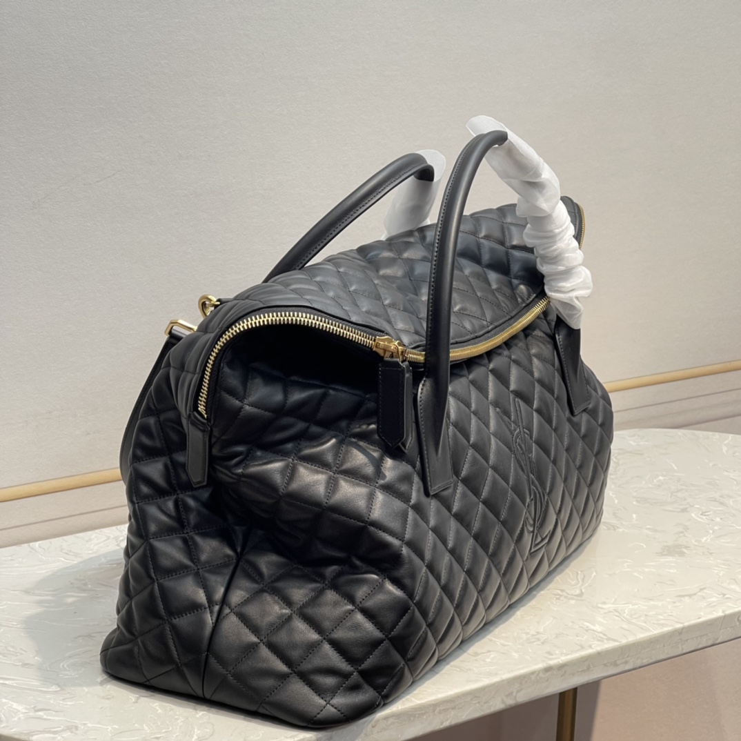 Bagsaaa Y51 Es Giant Travel Bag In Quilted Leather - 56x19x50cm