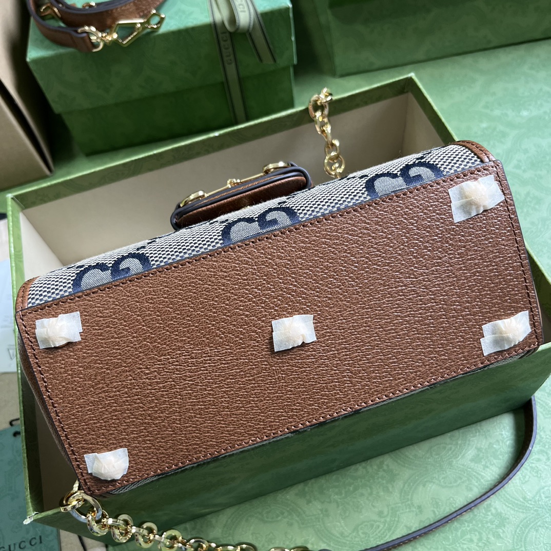 Bagsaaa Gvc*1 Horsebit 1955 GG Bag - 22x 16x 10.5cm