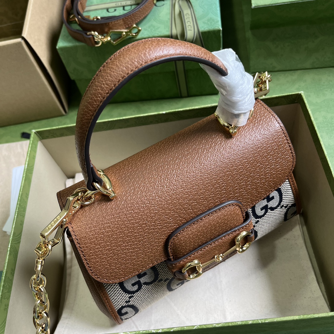 Bagsaaa Gvc*1 Horsebit 1955 GG Bag - 22x 16x 10.5cm