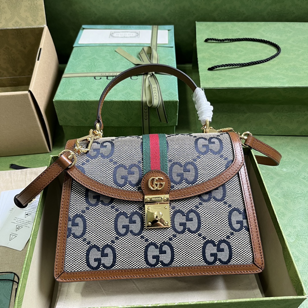 Bagsaaa Ophidia GG small top handle bag - 25x 17.5x7cm