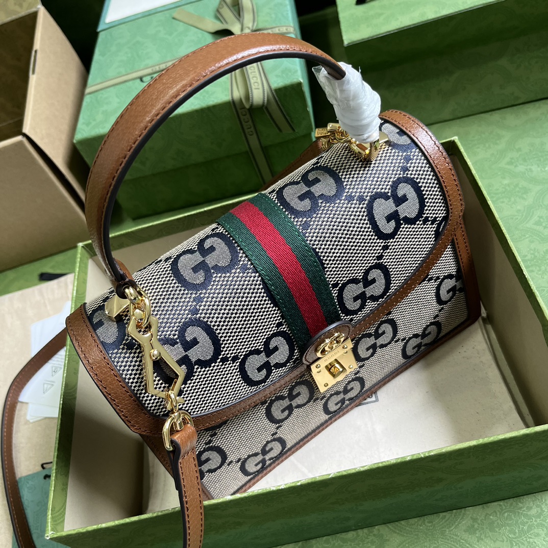 Bagsaaa Ophidia GG small top handle bag - 25x 17.5x7cm
