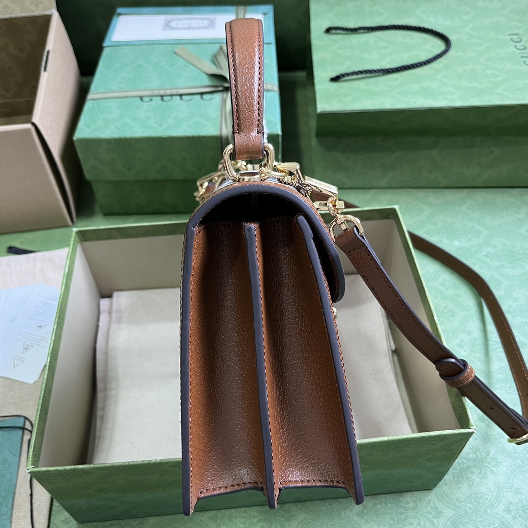 Bagsaaa Ophidia GG small top handle bag - 25x 17.5x7cm