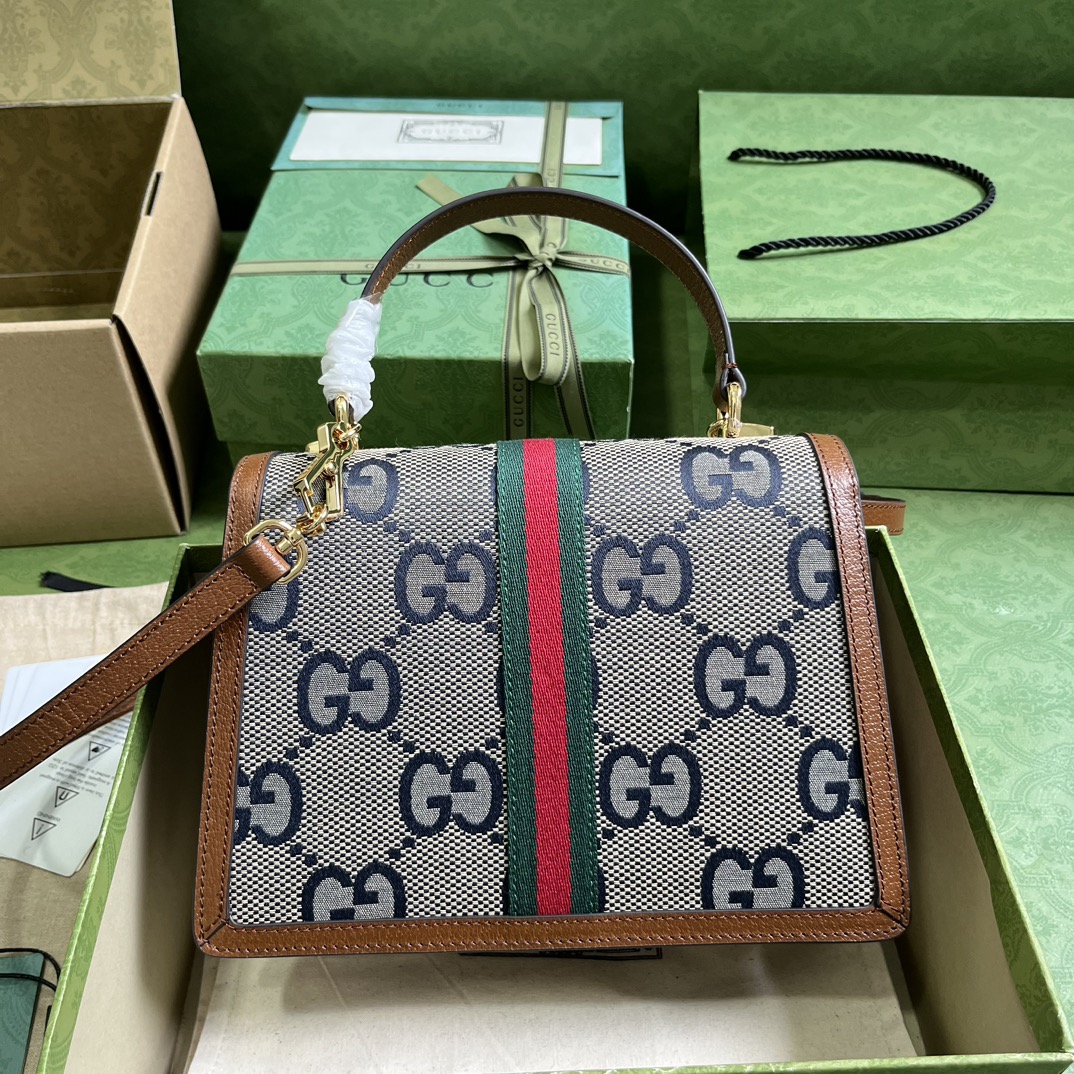 Bagsaaa Ophidia GG small top handle bag - 25x 17.5x7cm