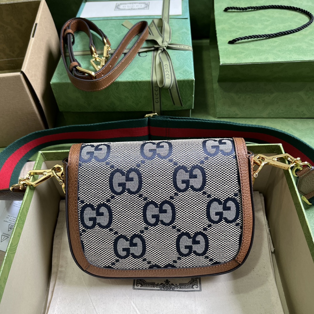 Bagsaaa Gvc*1 Horsebit 1955 mini bag - 20.5*14*5cm