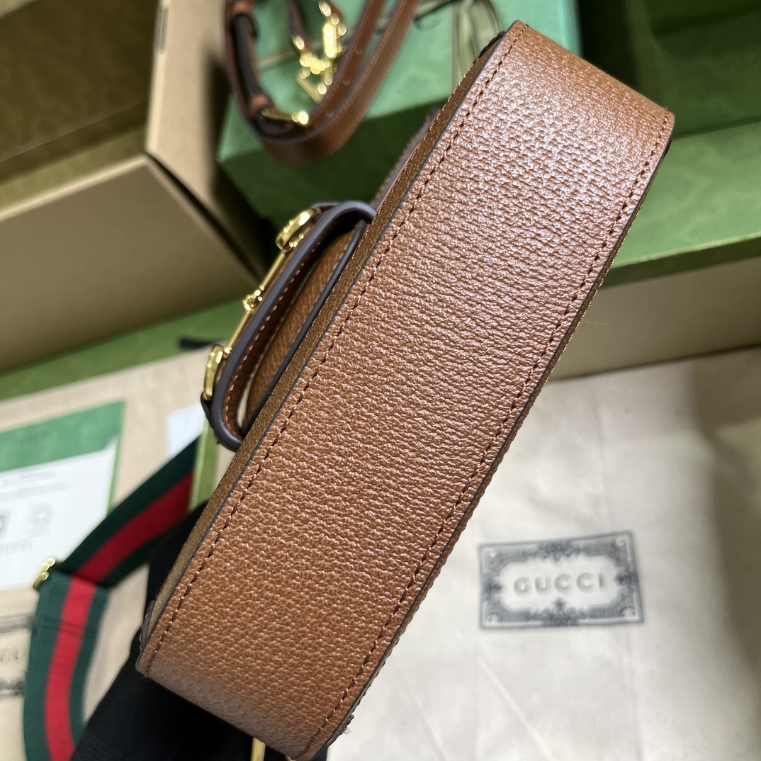 Bagsaaa Gvc*1 Horsebit 1955 mini bag - 20.5*14*5cm