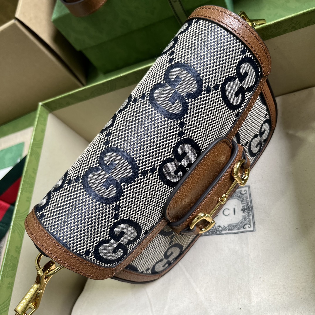 Bagsaaa Gvc*1 Horsebit 1955 mini bag - 20.5*14*5cm