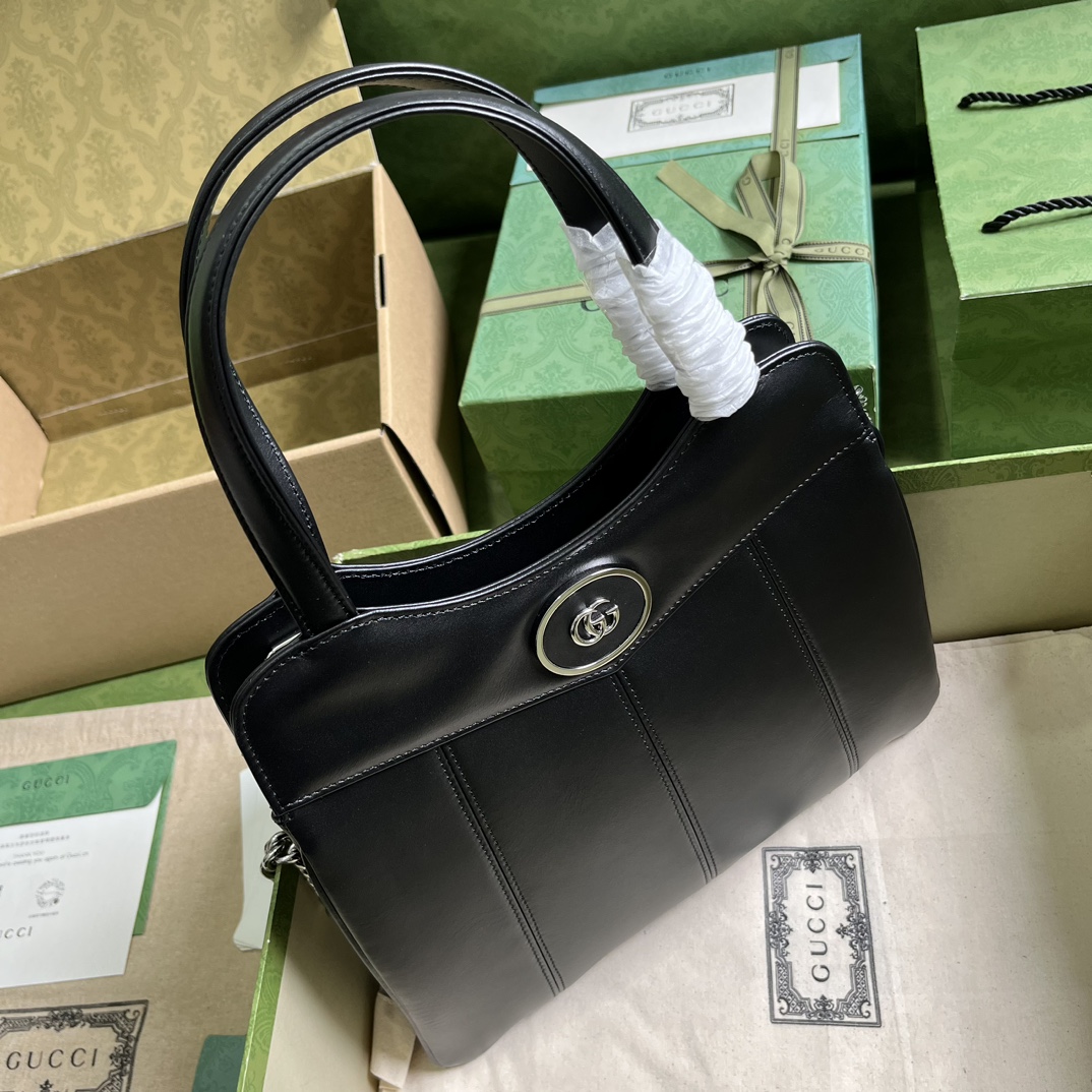 Bagsaaa Gvc*1 Petite GG small tote black bag - 28x 21x 6.5cm