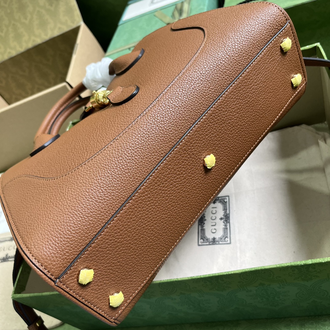 Bagsaaa Gvc*1 Jackie 1961 small natural grain brown tote - 30x 23x 12cm