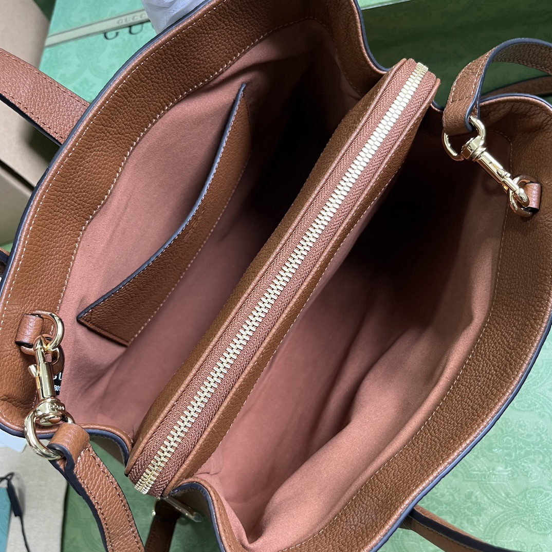 Bagsaaa Gvc*1 Jackie 1961 small natural grain brown tote - 30x 23x 12cm
