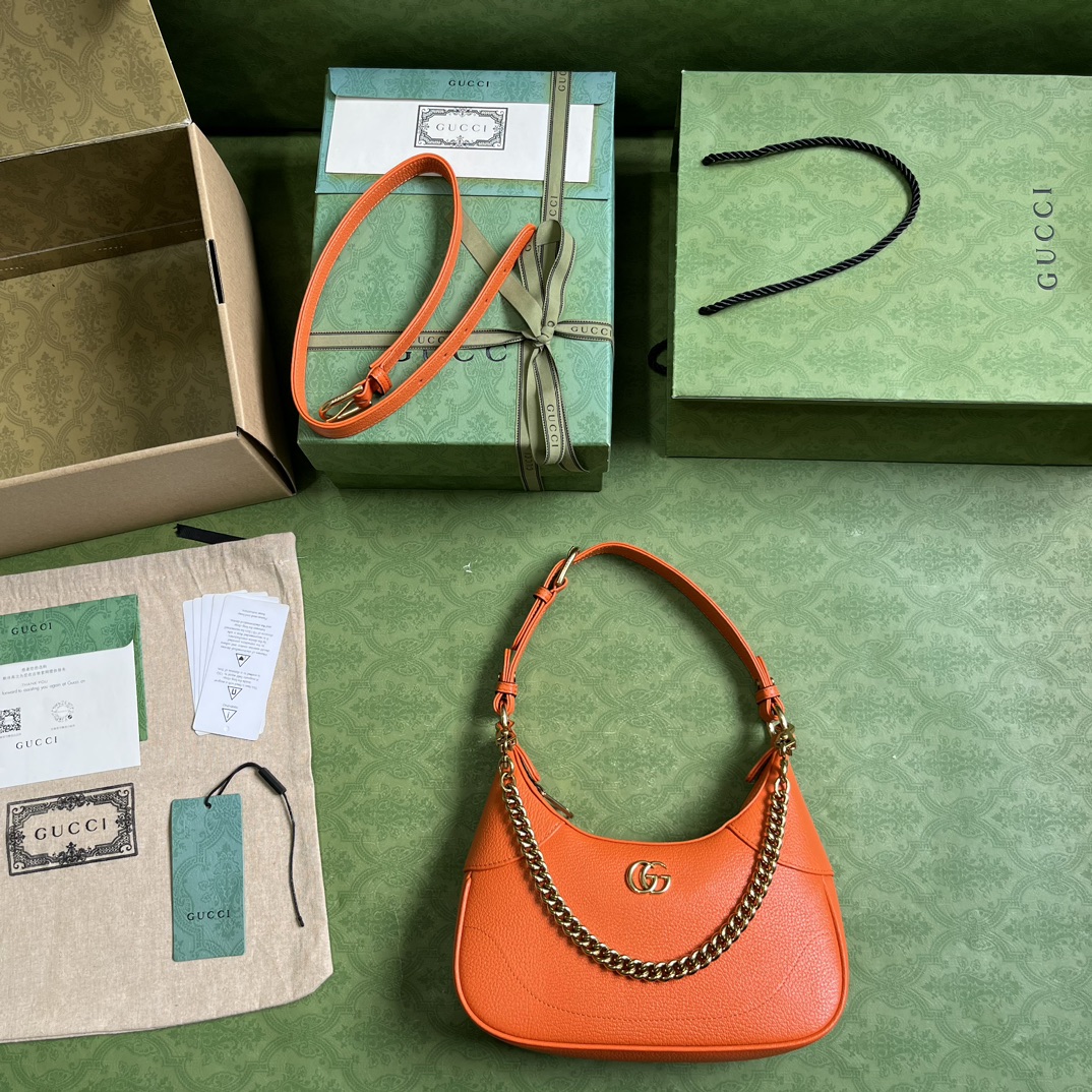 Bagsaaa Gvc*1 Aphrodite small shoulder orange bag - 25x 19x 7cm