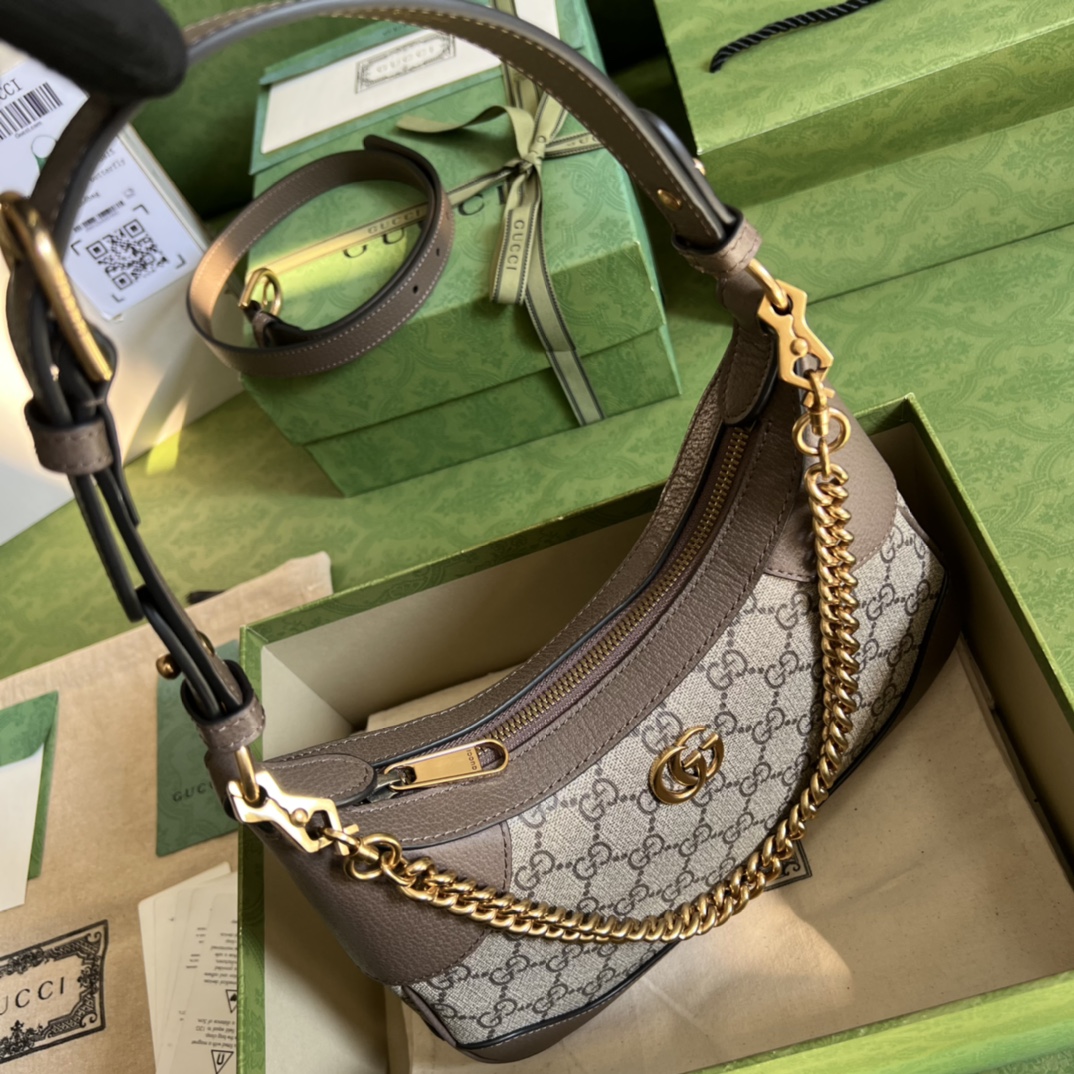 Bagsaaa Gvc*1 Aphrodite small shoulderbeige GG bag - 25x 19x 7cm