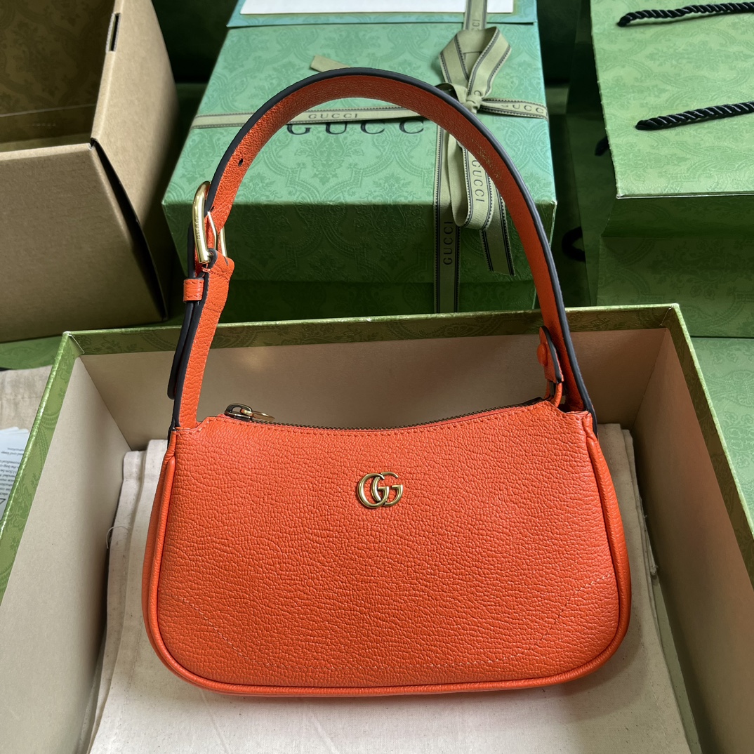 Bagsaaa Gvc*1 Aphrodite mini shoulder bag (orange, pink) - W21cm x H12cm x D4cm