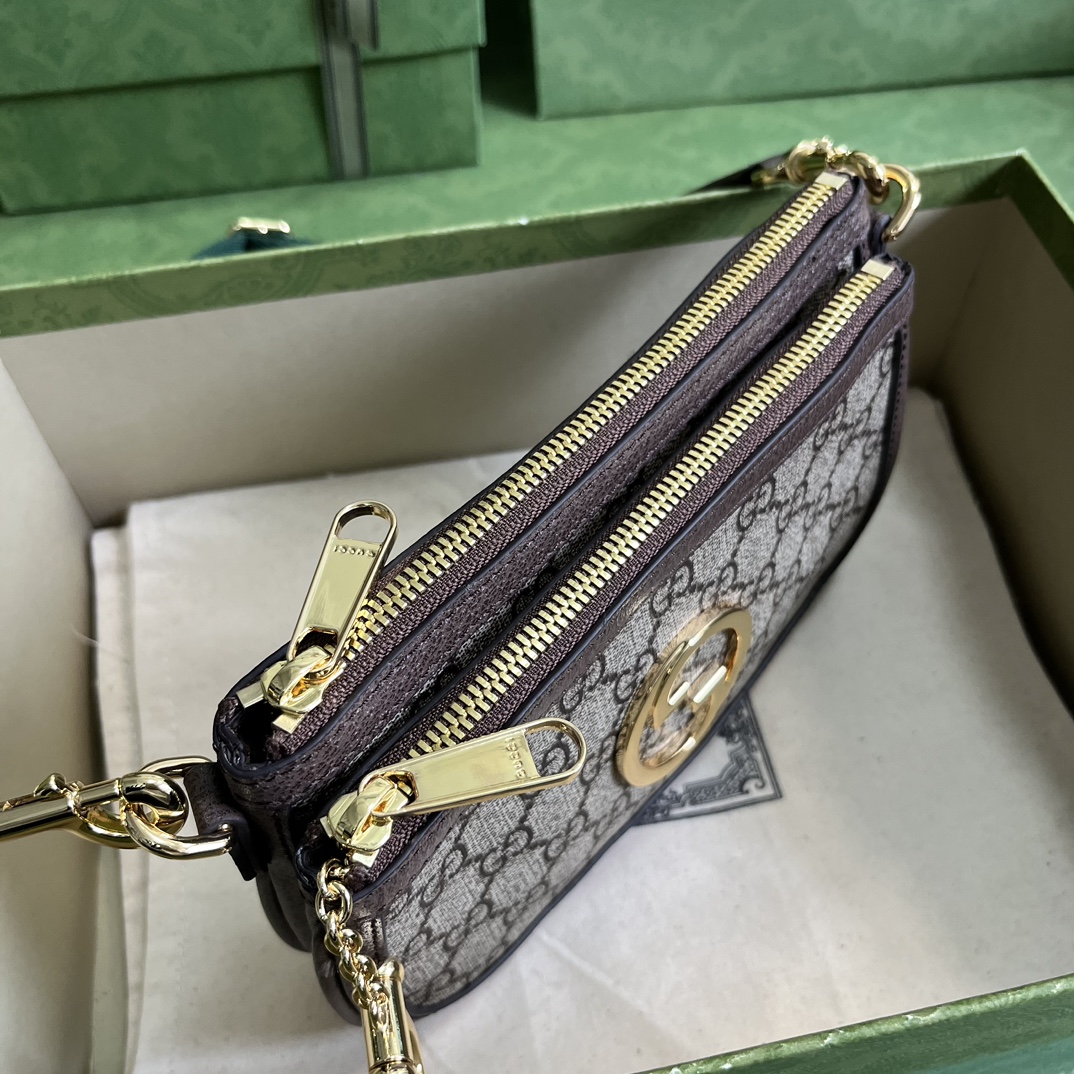 Bagsaaa Gvc*1 Blondie GG mini beige bag - 20x 13x 2.5cm