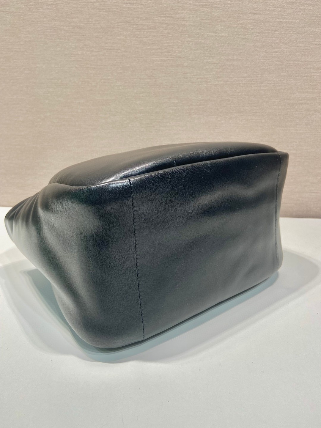 Bagsaaa Pra*a padded Pra*a Soft nappa-leather black bag - 30*26*17cm
