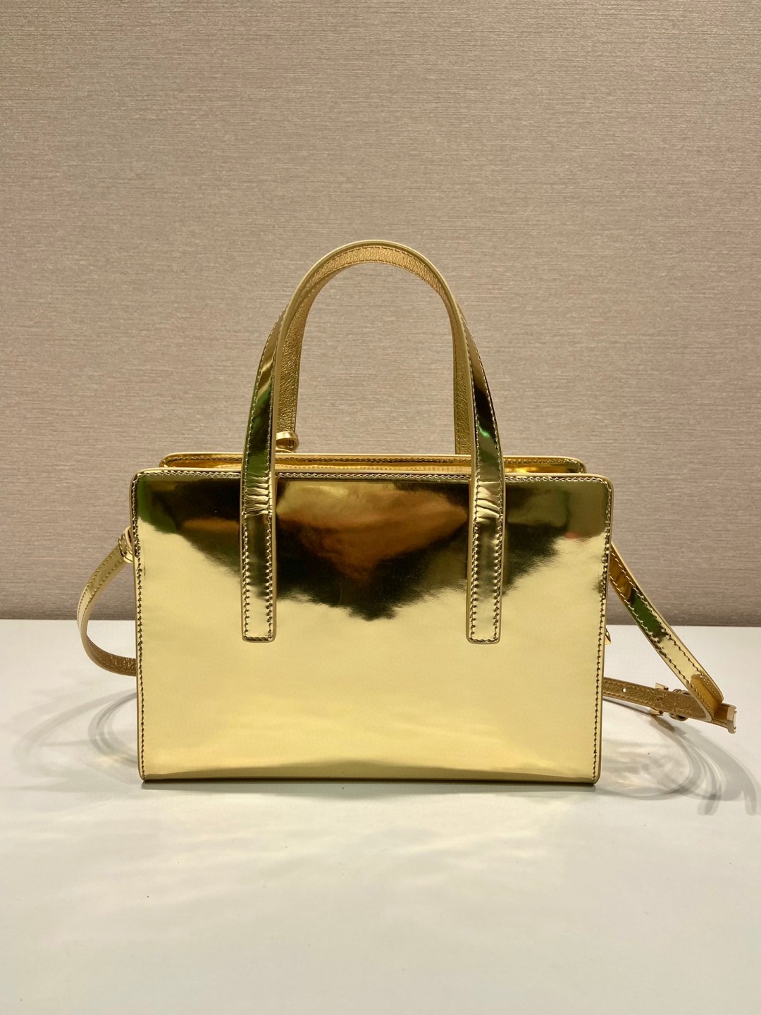 Bagsaaa Pra*a Re-Edition 1995 brushed-leather mini handbag - 22*15*6.5cm