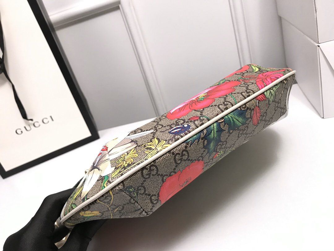 Bagsaaa Gvc*1 Floral Multicolor GG Svp*me Canvas Shoulder Bag Crossbody - 36x23x8cm
