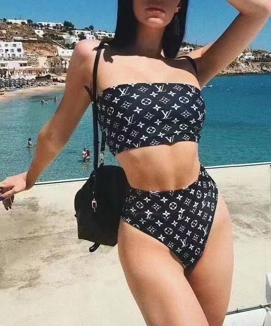 Bagsaaa L0vis Vvtt0n Bikini Black