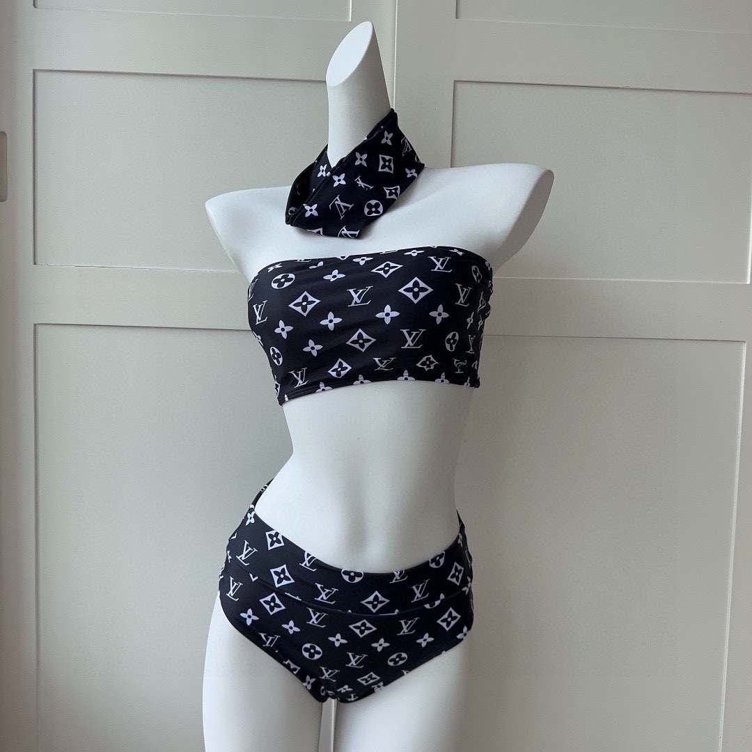 Bagsaaa L0vis Vvtt0n Bikini Black