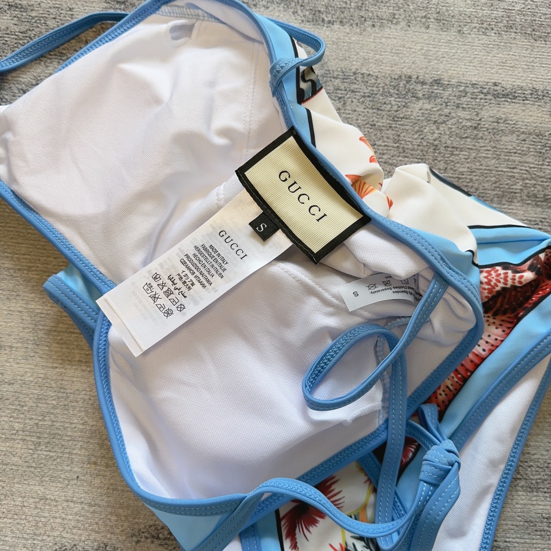 Bagsaaa Ch**el Vintage Blue One Piece Swimsuit