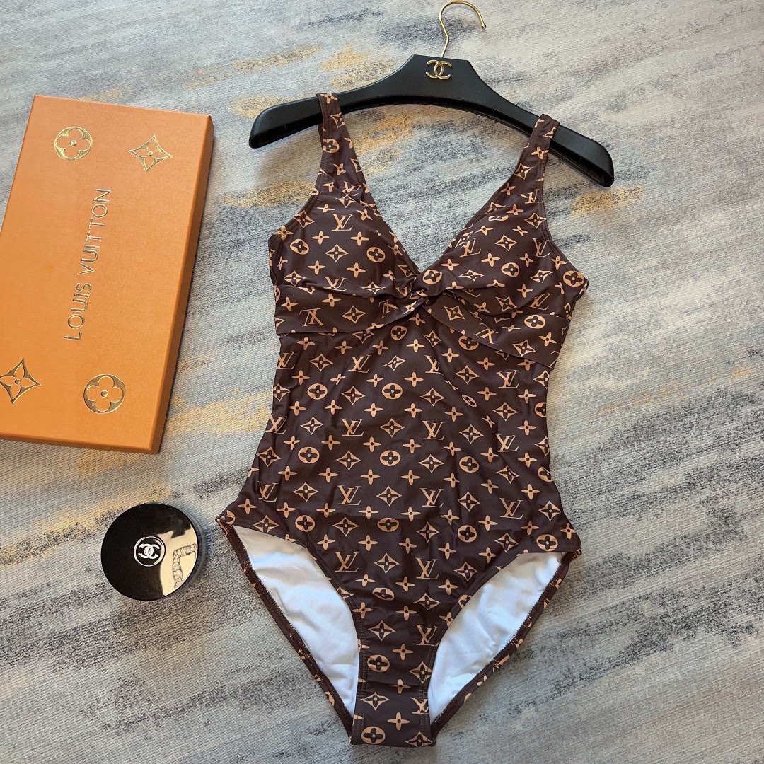 Bagsaaa L0vis Vvtt0n One Pirce Dark Brown Monogram