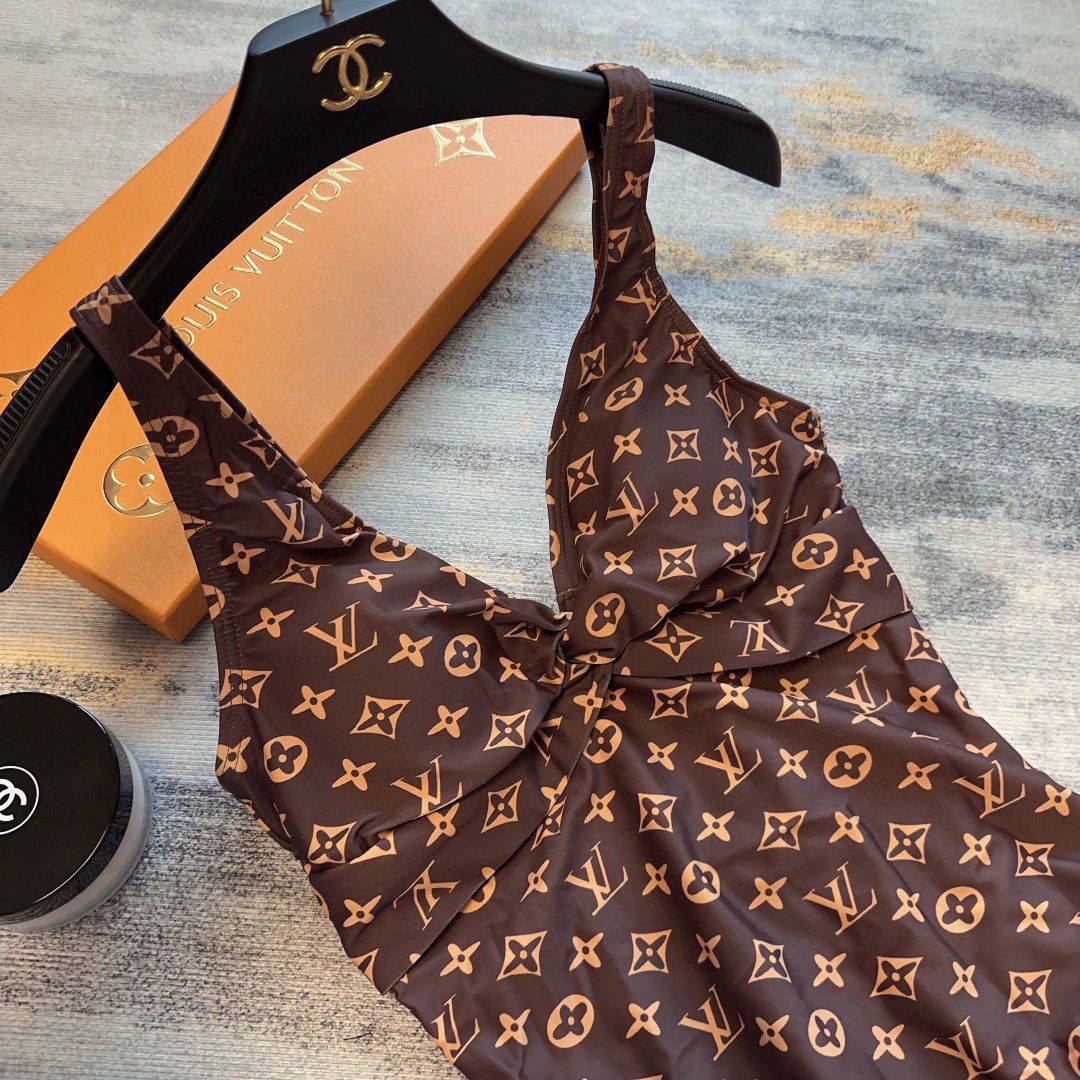 Bagsaaa L0vis Vvtt0n One Pirce Dark Brown Monogram