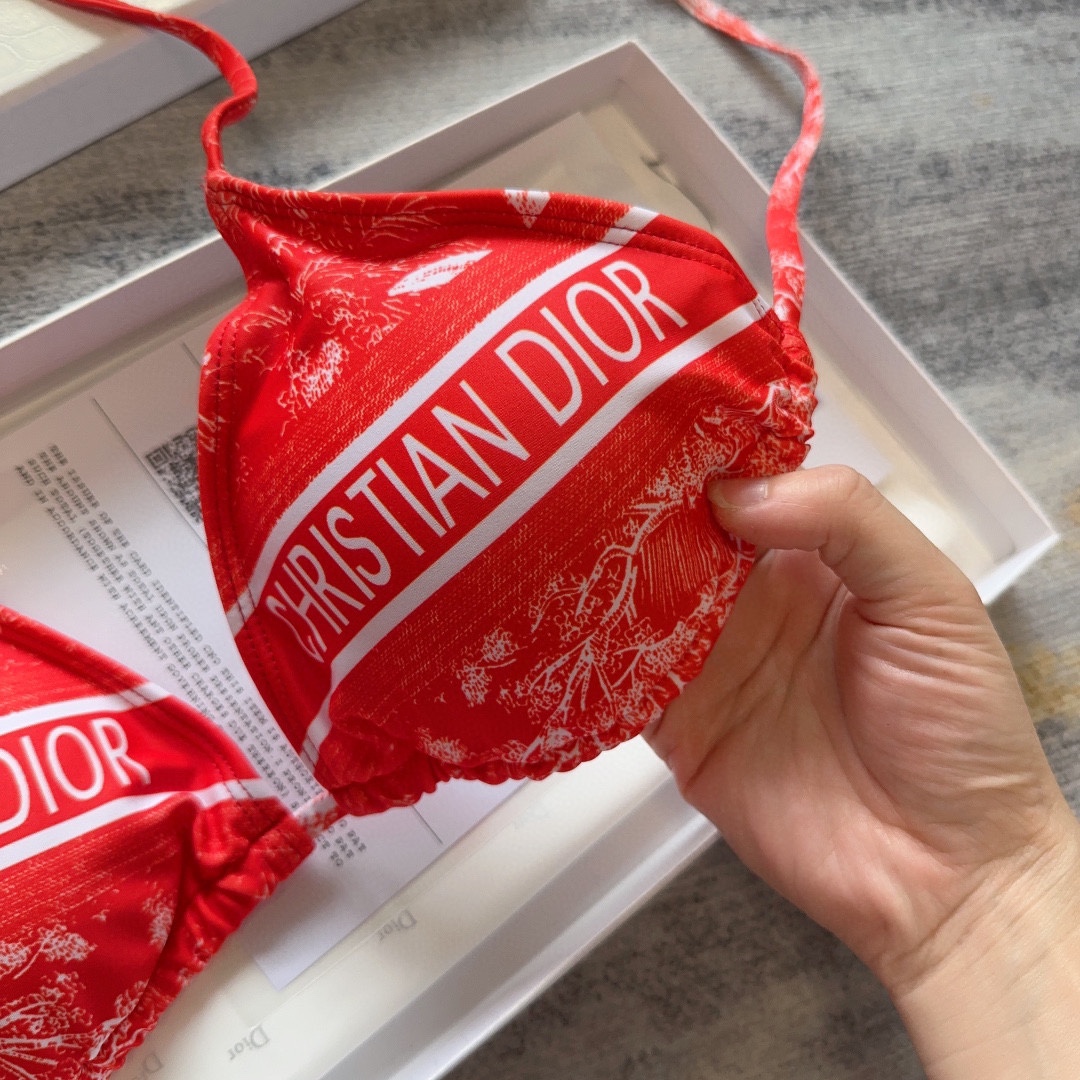 Bagsaaa Chr1st1an D10r Bikini Red