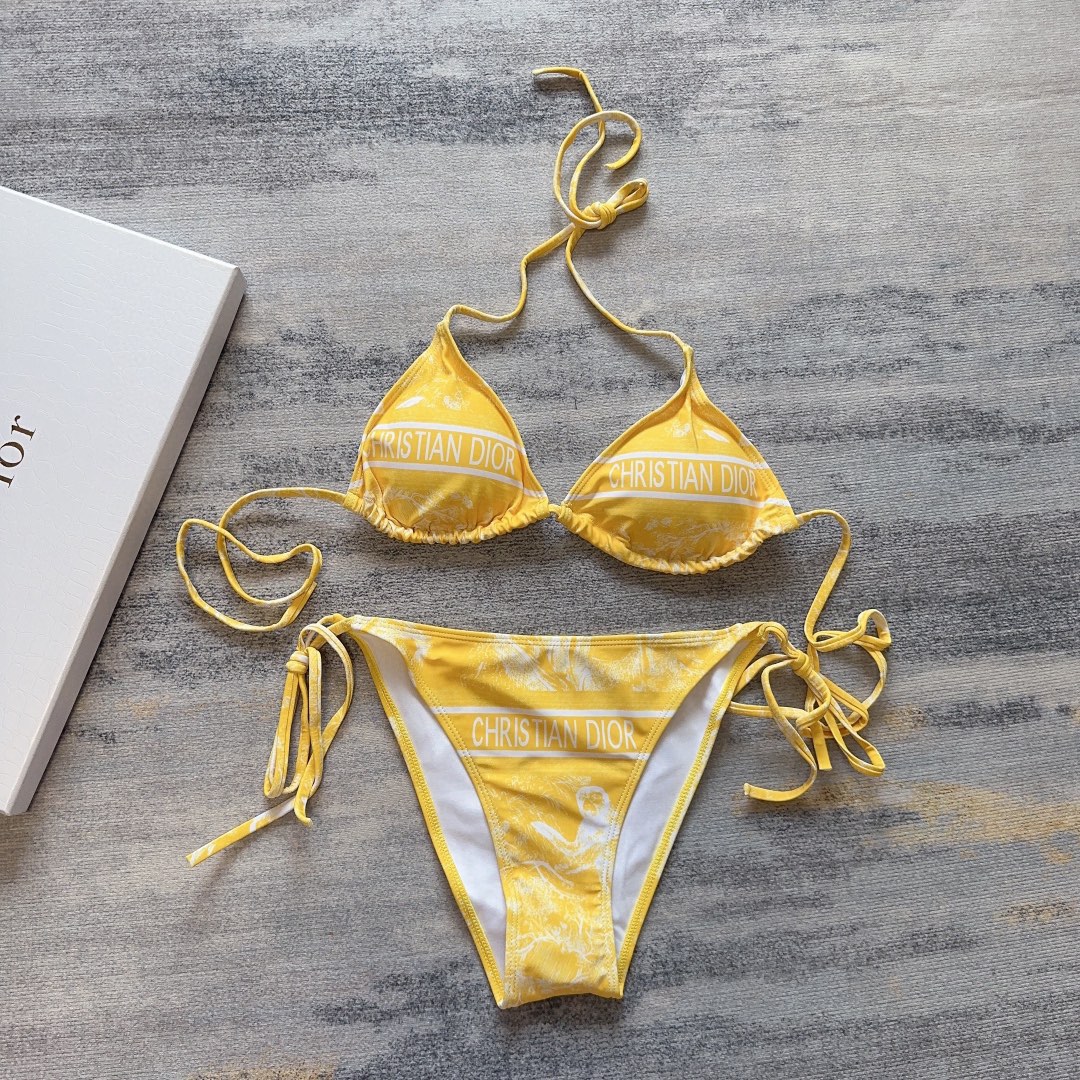 Bagsaaa Chr1st1an D10r Bikini Yellow