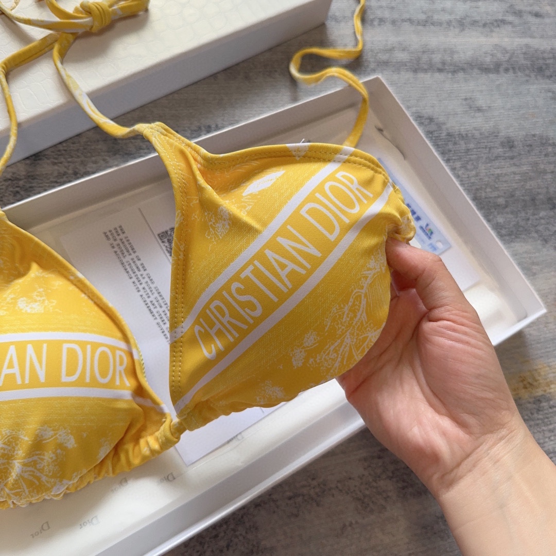 Bagsaaa Chr1st1an D10r Bikini Yellow