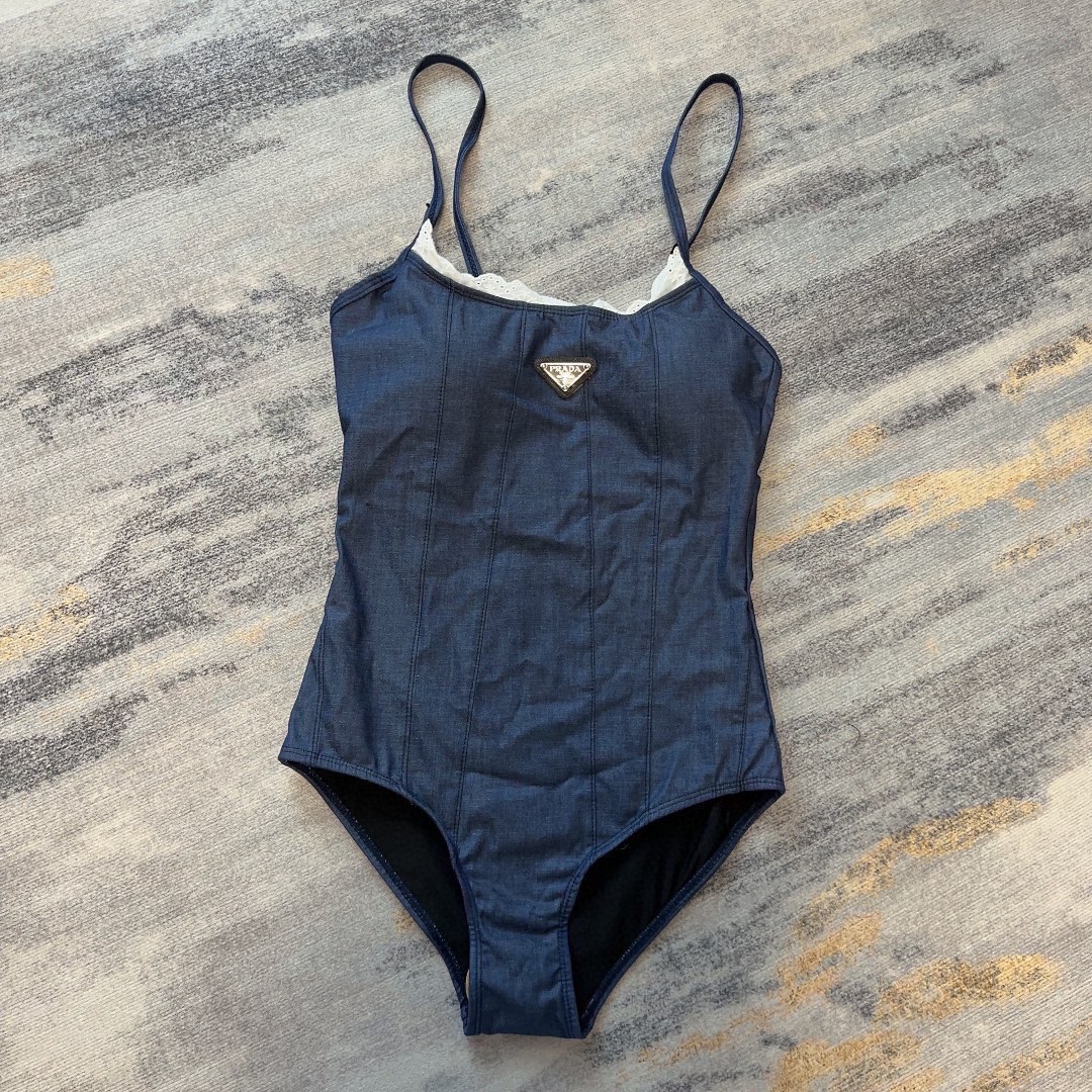 Bagsaaa Pra*a One Piece Blue Denim 