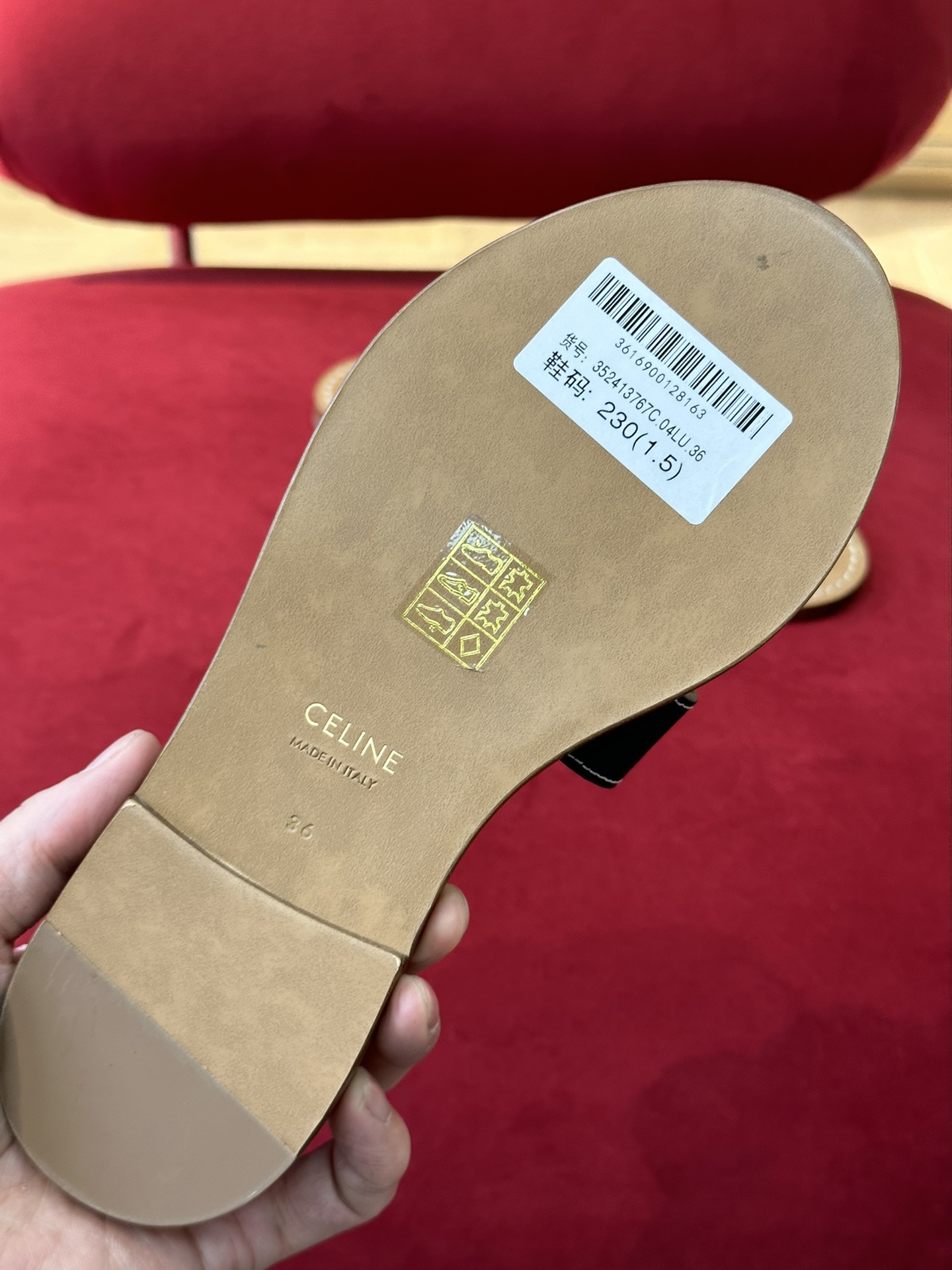 Bagsaaa Ce1i*e Black Leather Slides